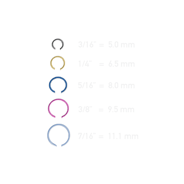 Group of Sample Sizing Rings by Maria Tash