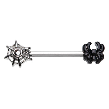 Arachnid's Web Nipple Ring - Nipple Ring. Navel Rings Australia.