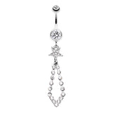 Gravitational Star Journey Belly Ring - Dangling Belly Ring. Navel Rings Australia.