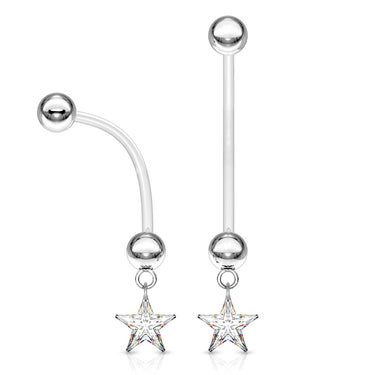 A Star is Born Maternity Belly Bar - Maternity Belly Ring. Navel Rings Australia.