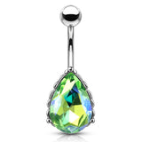 La Femme Teardrops Belly Bar - Fixed (non-dangle) Belly Bar. Navel Rings Australia.