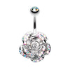 Aurora Zen Rose Belly Button Bar