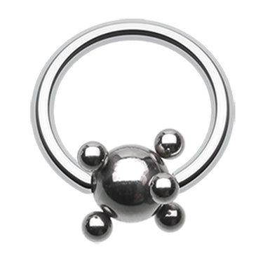 Studded Ball Captive Belly Ring - Captive Belly Ring. Navel Rings Australia.