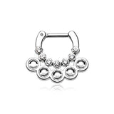 Gemina Gem Septum Clicker - Septum. Navel Rings Australia.