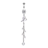 Bonnie Butterfly Belly Dangle - Dangling Belly Ring. Navel Rings Australia.