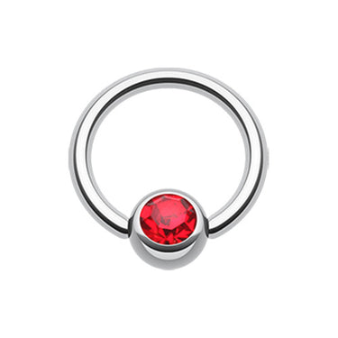 14g Classic Gem Captive Bead Body Jewellery - Captive Belly Ring. Navel Rings Australia.
