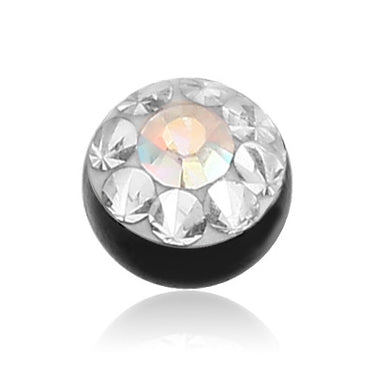 Titanium Aurora 14g Replacement Ball - Replacement Ball. Navel Rings Australia.