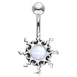 Yavapai Tribal Sun Belly Bar - Fixed (non-dangle) Belly Bar. Navel Rings Australia.
