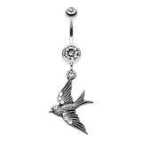 Tweet Tweet Belly Dangle - Dangling Belly Ring. Navel Rings Australia.