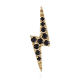 Authentic Lightning Bolt Diamond Earring by Maria Tash in 14K Gold. Flat Stud. - Earring. Navel Rings Australia.