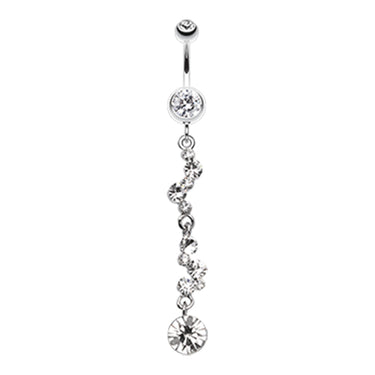 Kinked Kiki Belly Dangle - Dangling Belly Ring. Navel Rings Australia.