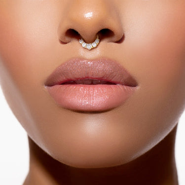 Quinque Septum Ring in 14K White Gold - Septum. Navel Rings Australia.