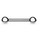 Classique Nipple Barbells in 14K White Gold - Nipple Ring. Navel Rings Australia.