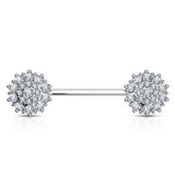 Glitz Nips Nipple Ring in 14K White Gold - Nipple Ring. Navel Rings Australia.