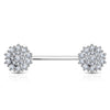 Glitz Nips Nipple Ring in 14K White Gold