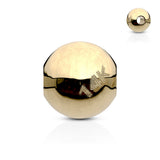 14K Gold Captive Bead Belly Ring Replacement Balls - No Gems - Replacement Ball. Navel Rings Australia.
