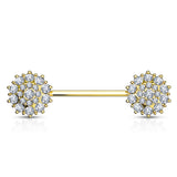 Glitz Nips Nipple Ring in 14K Gold - Nipple Ring. Navel Rings Australia.