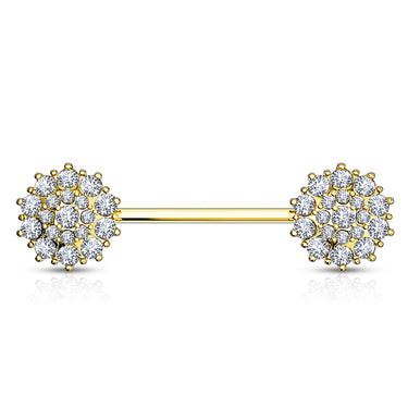 Glitz Nips Nipple Ring in 14K Gold - Nipple Ring. Navel Rings Australia.