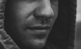 a close up of a man