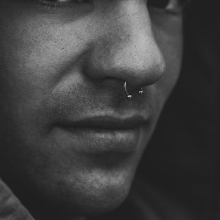a close up of a man