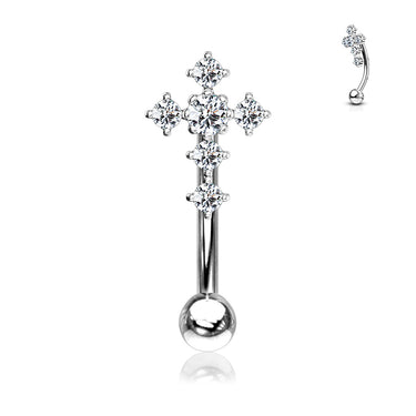 16g Petite Cross Reverse Belly Ring