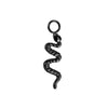 Black Plated Titanium Dangle Snake Charm Attachment