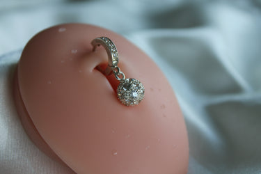 TummyToys® Silver Disco Ball Belly Ring