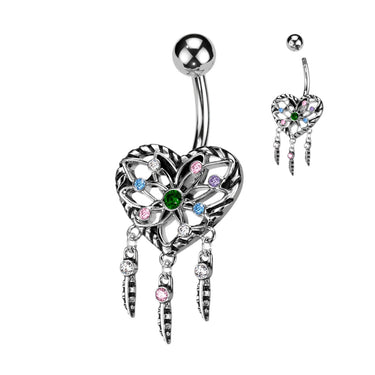 Colour Spark Dreamcatcher Belly Ring