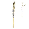 Avere Triple Oval Chain Journey Belly Ring with Gold Plating