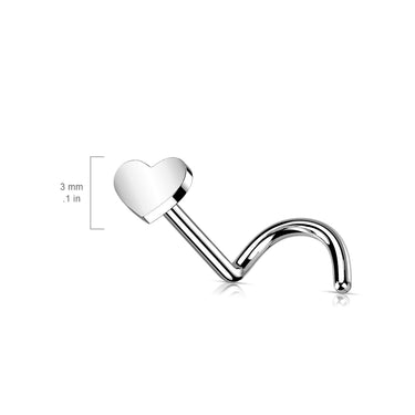 Heart Top Implant Grade Titanium Corkscrew