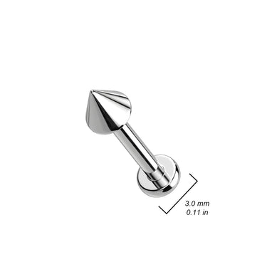 Implant Grade Titanium Spike Labret