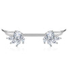 Marquise Winged Nipple Barbell