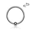 Implant Grade Titanium Fixed Captive Bead Ring - Nose and Cartilage
