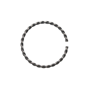 Twist Rope Bendable Nose Hoop in Surgical Steel. 20g.