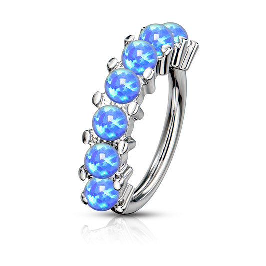 Opal Halo Segment Clicker Piercing