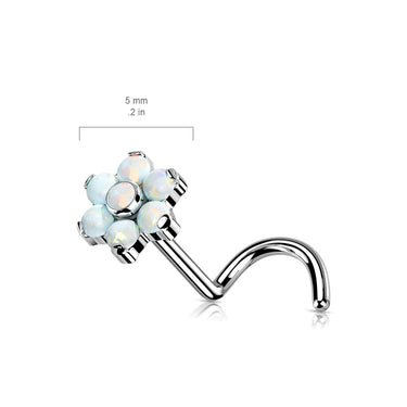 Opal Petal Implant Grade Titanium Corkscrew