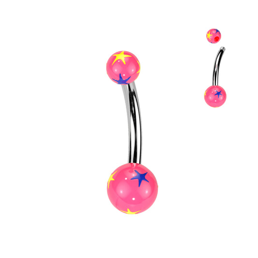 Starburst Acrylic Belly Bars