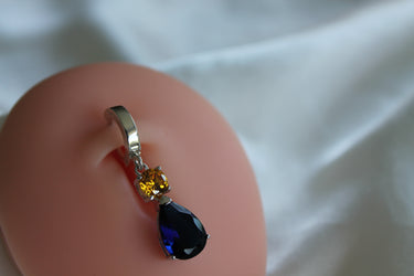 TummyToys® Sapphire & Citrine Cubic Zirconia Drop