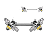 Buzy Bee Nipple Barbell Ring