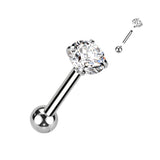 Internally Threaded Implant Grade Titanium Gem Body Jewellery
