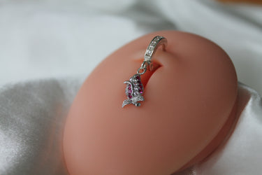 TummyToys® Jewel Paved Rose Belly Ring