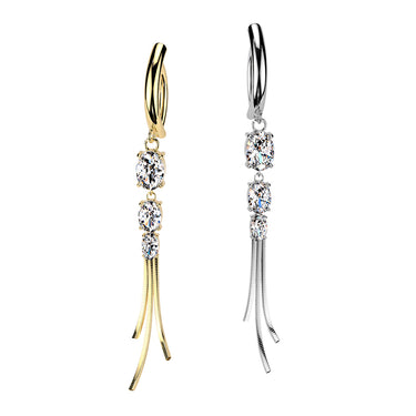 Avere Triple Oval Chain Journey Belly Ring