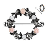 Flower Wreath Nipple Shield