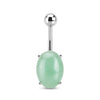 Natural Amazonite Belly Ring