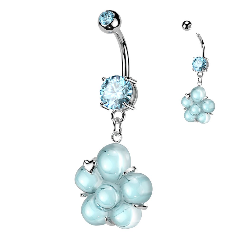3D Bubble Bouquet Belly Dangle