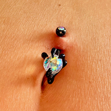 Basilisk Dragon Claw Belly Bar in Titanium Black