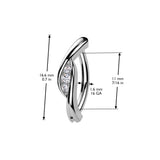 Gem Wave Belly Hoop with Gold Plating