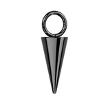 Black Titanium Spike Body Jewellery Charm Attachment
