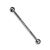 Metallic Jewel Track Industrial Barbell