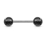 Titanium Glitz Nips Glitter Barbells